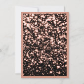 Rosen-Goldmitternacht 16. Geburtstag Save the Date Einladung (Rückseite)