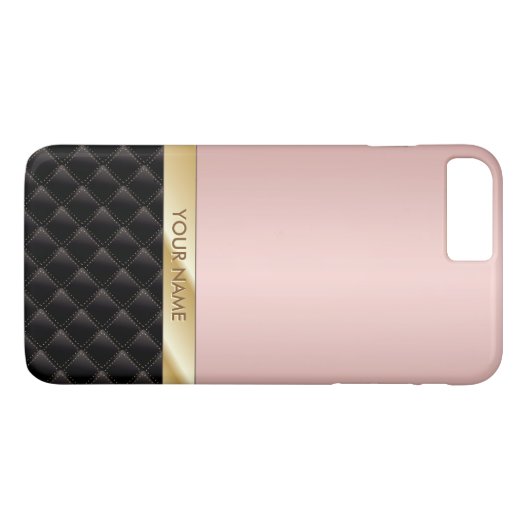 Rosen-GoldName-Luxus Case-Mate iPhone Hülle (Rückseite (Horizontal))