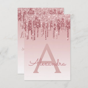 Rosen-Goldrosa-Bratenfett-Glitzer-Brautparty Einladung