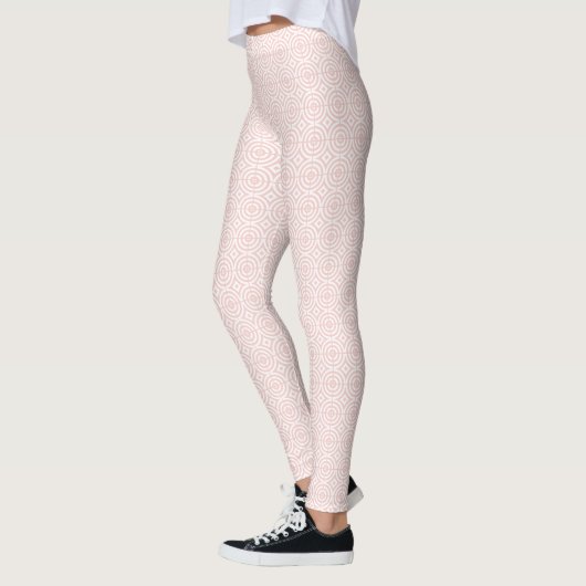 Rosen-Goldrosa-Funky geometrisches Leggings (Links)