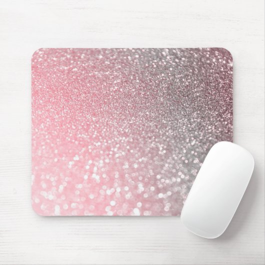 Rosen-Goldrosa-Schein-Trendy LuxusGlitzer Mousepad (Mit Mouse)
