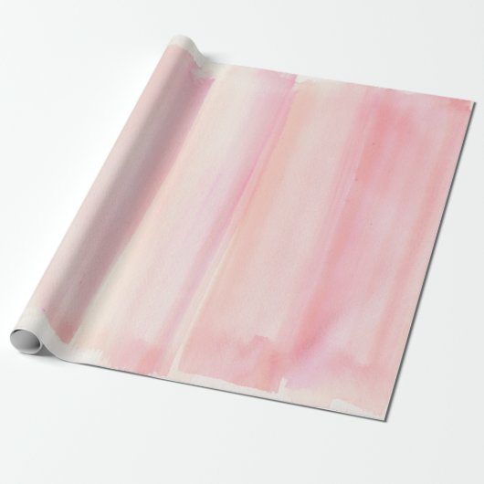 Rosen-Goldrosawatercolor-Girly Pastell Geschenkpapier (Ungerollt)