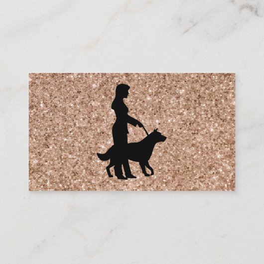 Rosen-Goldschein-hübscher Visitenkarte (Rückseite)