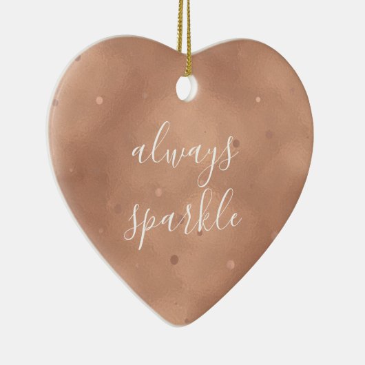 Rosen-Goldschein Keramikornament (Rechts)