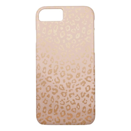 Rosen-Goldtierdruck-Muster iPhone 7 Fall Case-Mate iPhone Hülle (Rückseite)