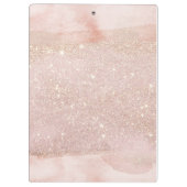 Rosen-Goldwatercolor-Schimmer-Glitzer Klemmbrett (Rückseite)