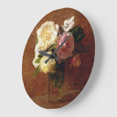 Rosen Große Wanduhr (Winkel)