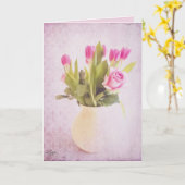 Rosen-Gruß-Karte der Tulpe-n Karte (Gelbe Blume)