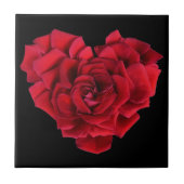 Rosen-Herz Fliese (Vorderseite)