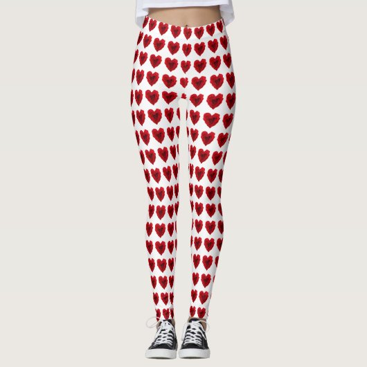 Rosen-Herz-Form - Frauen-Leggings Leggings (Vorderseite)