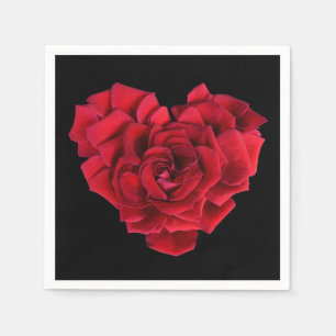 Rosen-Herz Serviette