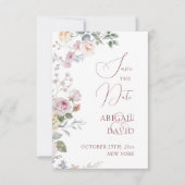Rosen Hochzeit Termin merken Save The Date (Vorderseite)