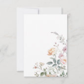 Rosen Hochzeit Termin merken Save The Date (Rückseite)