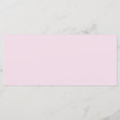 Rosen, Hochzeiten, Rosen, rosa, braun Menükarte (Rückseite)