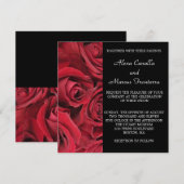 Rosen-Hochzeits-Einladung Einladung (Vorne/Hinten)