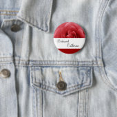 Rosen-Hochzeits-Name-Brautjungfern-Knopf Button (Beispiel)