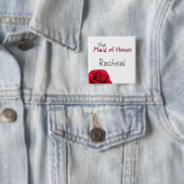 Rosen-Hochzeits-Party-Knöpfe Button (Beispiel)