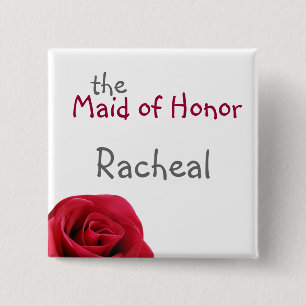 Rosen-Hochzeits-Party-Knöpfe Button