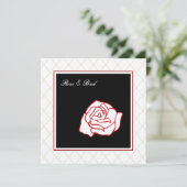 Rosen-Hochzeitseinladungen Einladung (Stehend Vorderseite)