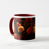 Rosen I - Orange, Rot und Goldruhm Tasse (Vorderseite Links)