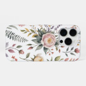 Rosen im Blush-Garten iPhone Hülle (Rückseite (Horizontal))