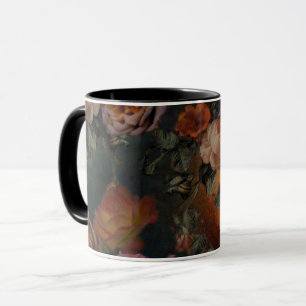 Rosen im Herbst in Vintage-Farben Botanischer Gart Tasse