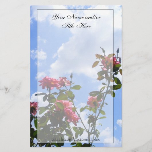 Rosen im Himmel-Briefpapier Briefpapier (Vorderseite)