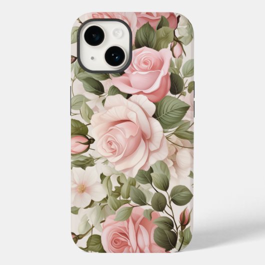 Rosen in Aquarellfarbe Case-Mate iPhone Hülle (Rückseite)