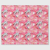 Rosen in Aquarellfarbe Geschenkpapier (Flach)