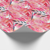 Rosen in Aquarellfarbe Geschenkpapier (Ecke)