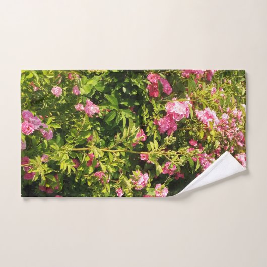 Rosen in Blüte Badhandtuch Set (Handtuch)