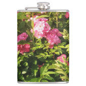 Rosen in Blüte Flachmann (Vorderseite)