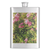 Rosen in Blüte Flachmann (Vorderseite)