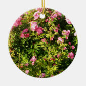 Rosen in Blüte Keramik Ornament (Vorne)