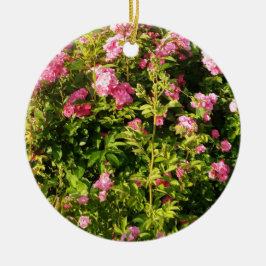 Rosen in Blüte Keramik Ornament