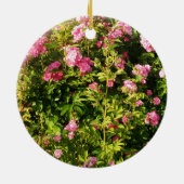 Rosen in Blüte Keramik Ornament (Hinten)