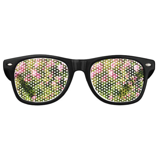 Rosen in Blüte Partybrille (Vorderseite)