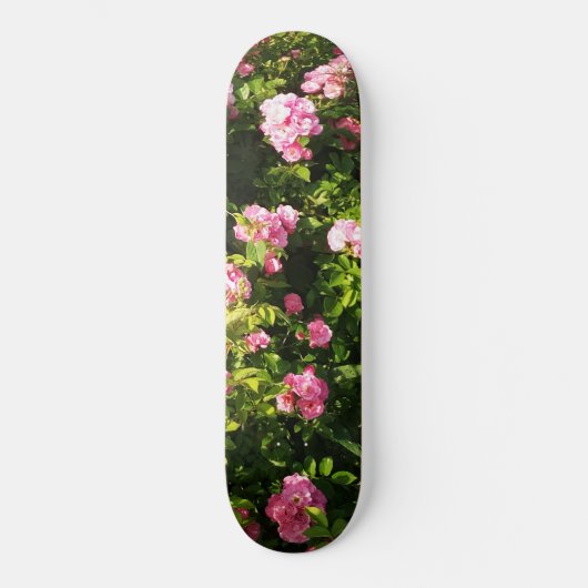 Rosen in Blüte Skateboard (Vorderseite)