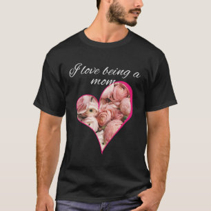 Rosen in einem Herzen I Liebe Als Mama T-Shirt