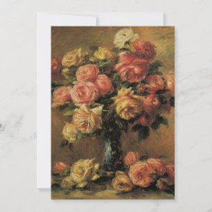 Rosen in einer Vase 3 von Renoir, Hochzeit Einladung