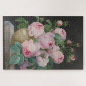 Rosen in einer Vase - Pierre Joseph Redouté Puzzle (Horizontal)