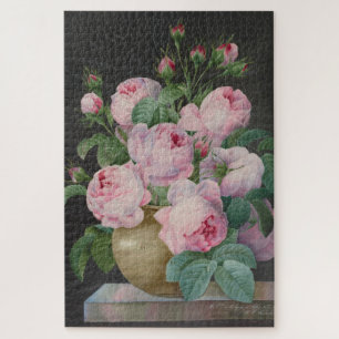 Rosen in einer Vase - Pierre Joseph Redouté Puzzle