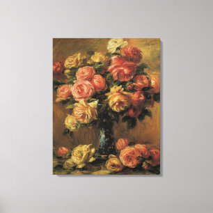Rosen in einer Vase von Pierre Renoir Leinwanddruck