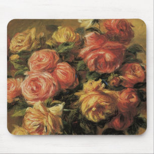 Rosen in einer Vase von Pierre Renoir Mousepad
