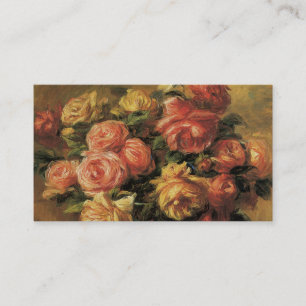Rosen in einer Vase von Renoir, Florale Brautparty Begleitkarte