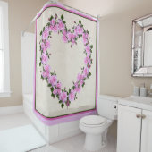 Rosen in Herzform Duschvorhang (Beispiel)