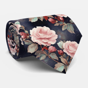 Rosen in Rosa Krawatte
