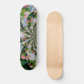 Rosen in Rosa Skateboard (Vorderseite)