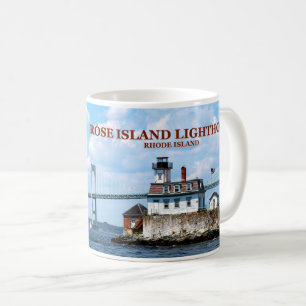 Rosen-Insel-Leuchtturm, Rhode Island Tasse