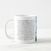 Rosen-Insel-Leuchtturm, Rhode Island Tasse (Links)
